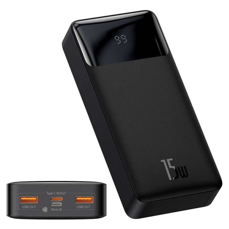 Baseus Bipow 20000mAh 15W Power Bank - Black