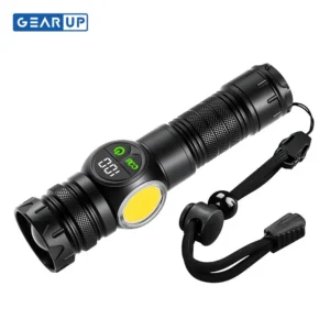 GearUP K60 Rechargeable Flashlight 10W COB + LED Torch