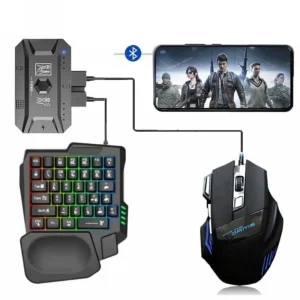 GearUP K190 Mobile Gaming Combo - One-Handed Keyboard + Mouse + Game Throne