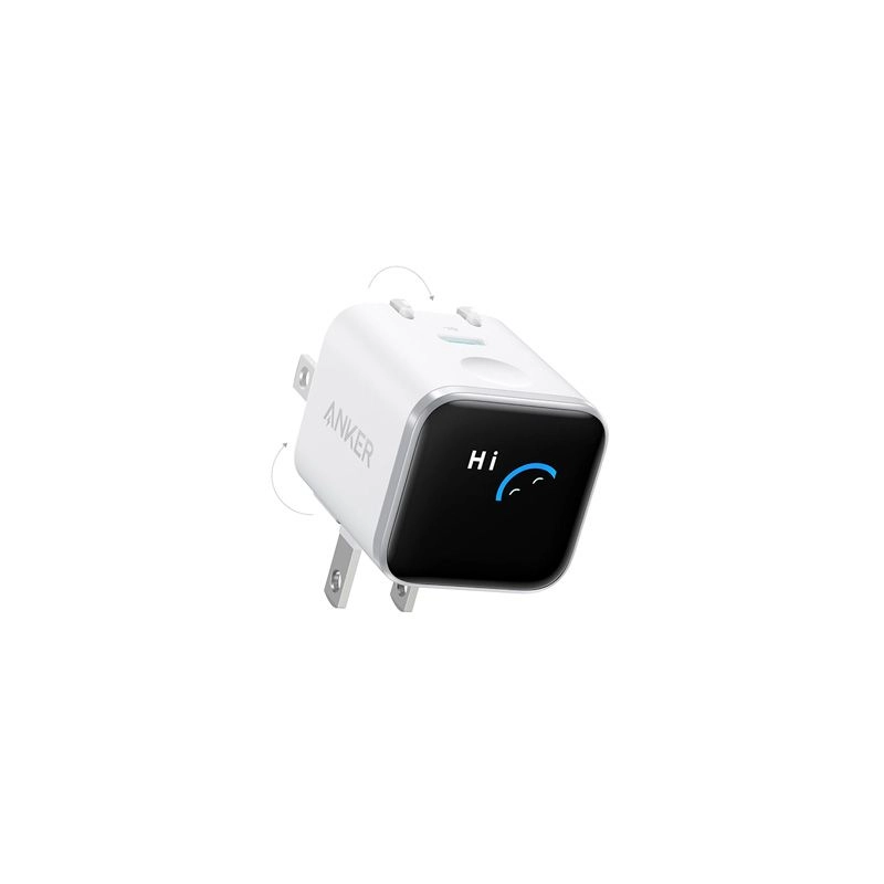 Anker Nano 45W GaN Charger with Smart Display – A121D - TechFeri Bangladesh