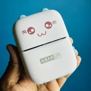 GearUP Mini Thermal Bluetooth Printer – Blue - TechFeri Bangladesh