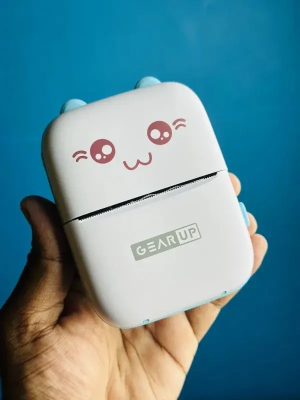 GearUP Mini Thermal Bluetooth Printer – Blue - TechFeri Bangladesh