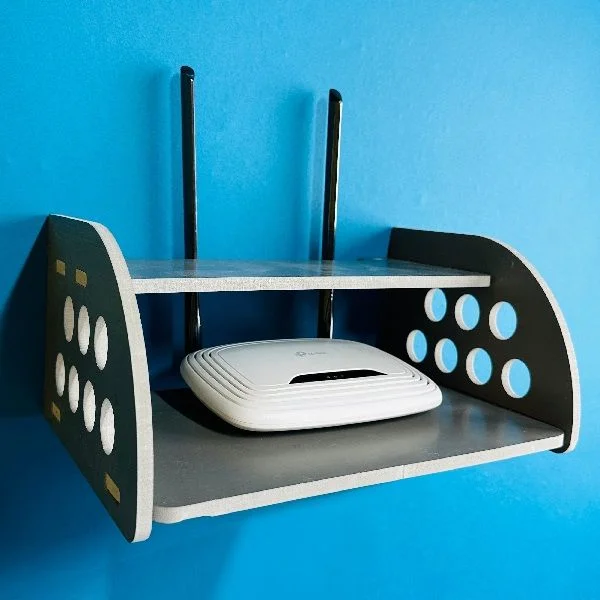 GearUP Router Stand – Rounded Side Design, Gray - TechFeri Bangladesh