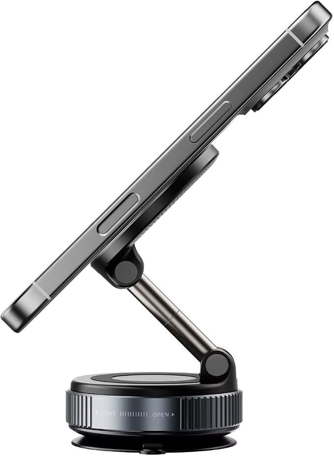 Magnetic Vacuum Phone Holder K007 – Dual Hold Mount - TechFeri Bangladesh