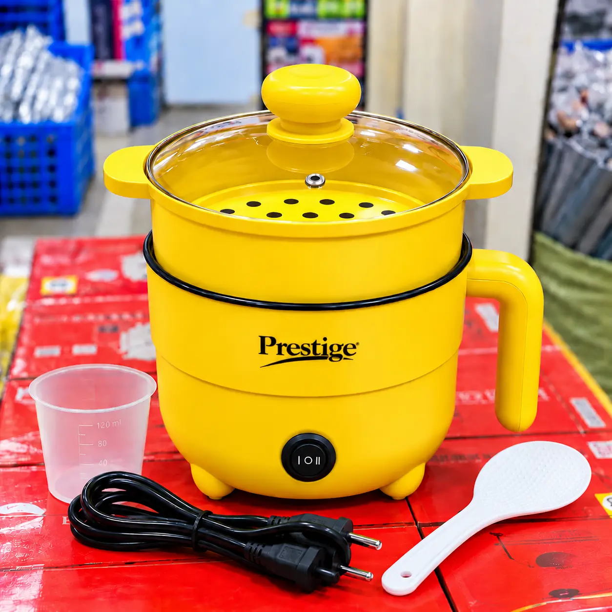 Prestige Multifunctional Cooker with Steamer – 3 Liter (1000W) - Image 3